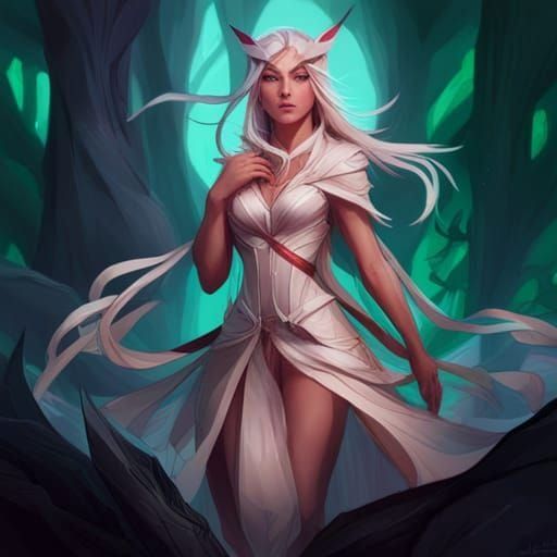 Powerful Mythical Creature in Mystical Forest