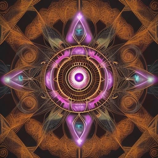 Vibrant Third Eye Digital Art