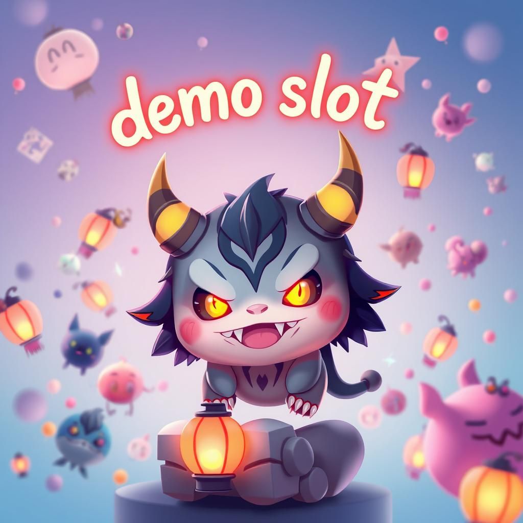 Chibi Yokai with Lanterns in Fantasy Concept Art Style