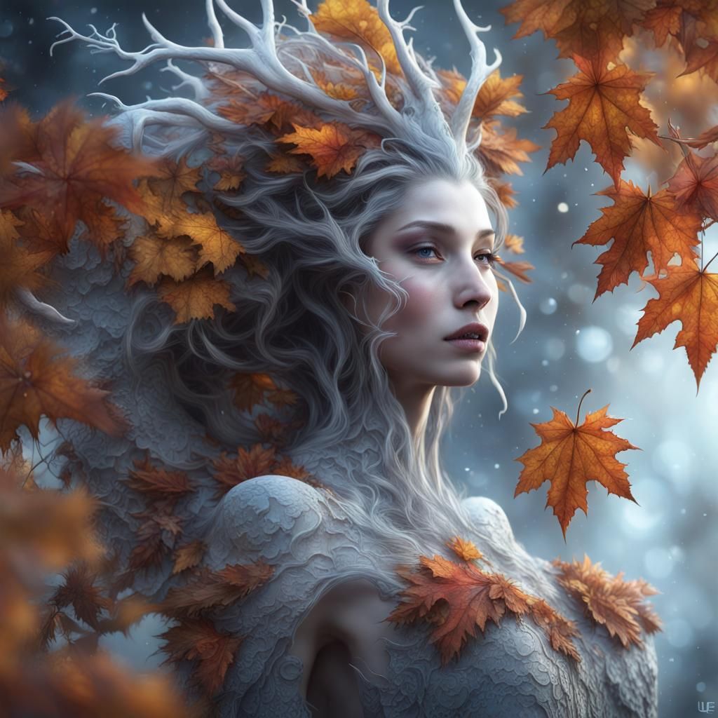 Creature Embodiment of Nature's Cycles: Digital Matte Painti...