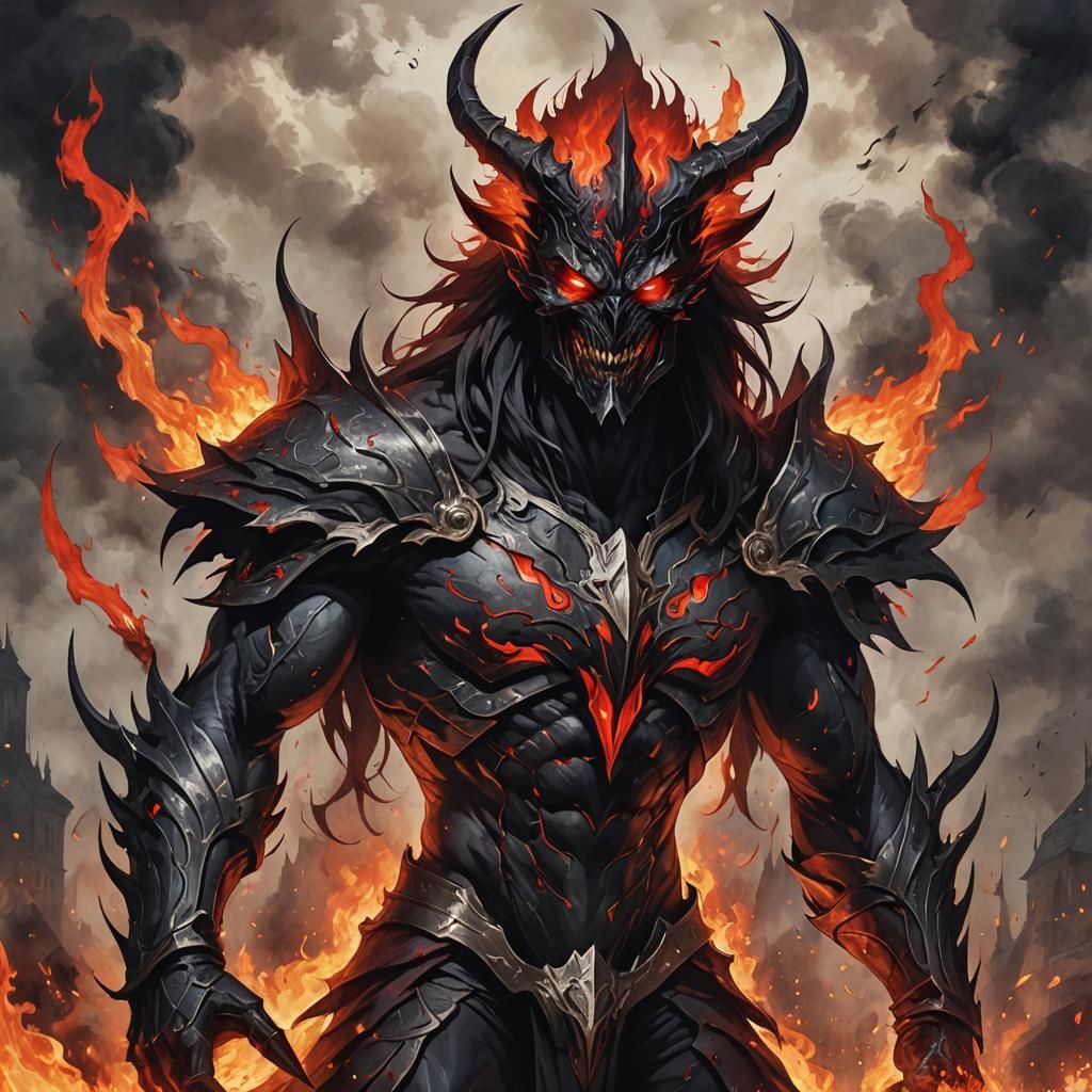 Balor of the Fomorians with Flaming Eyes