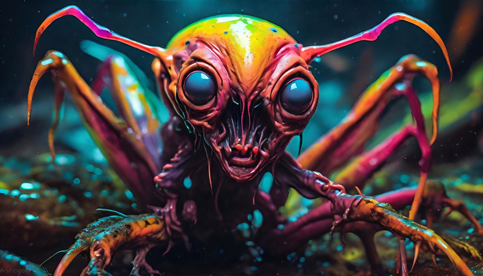 Alien Ear Invasion: Hyperrealistic Micro-Photography