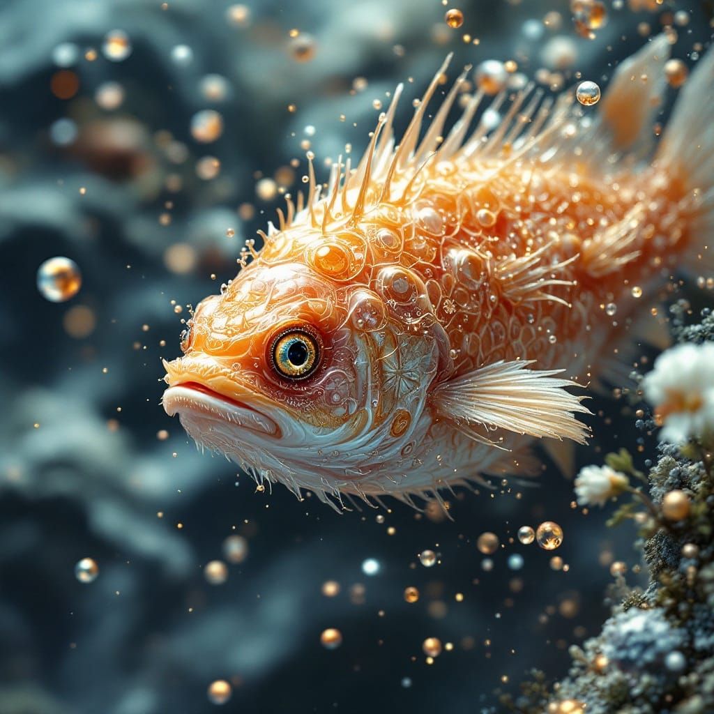 Intricate Japanese Art Inspired Digital Rendering