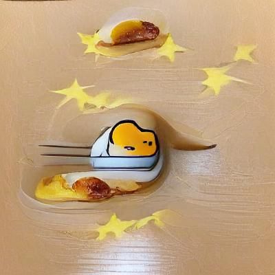Gudetama: Minimalist Lazy Egg Illustration
