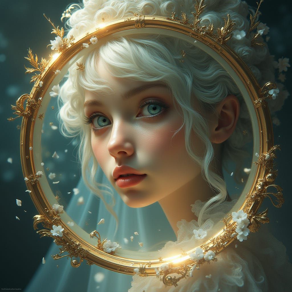 Surreal Digital Painting of Hyperplaine Rounded Lens