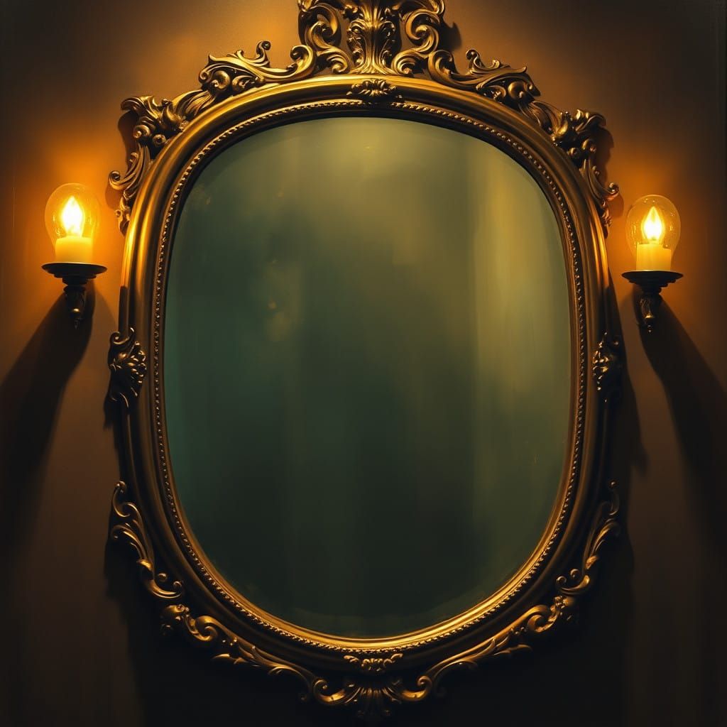 Ethereal Mirror Reflects Intimate Desires in Dreamlike Setti...