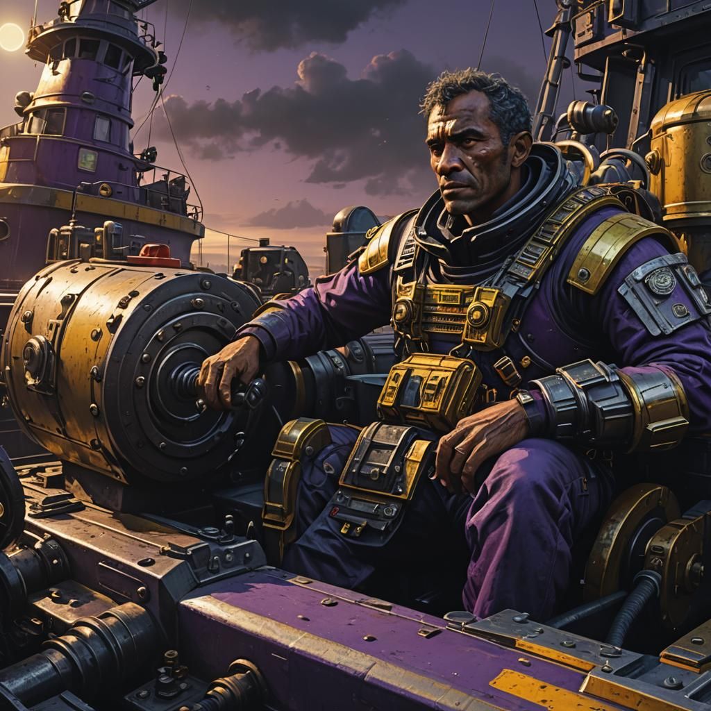 Trevor Phillips Wakes in Armored Tugboat: Dark Fantasy Art