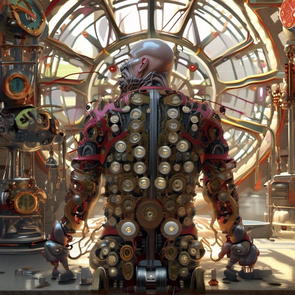 Steampunk Bavarian Clockmaker: Sci-Fi Fusion