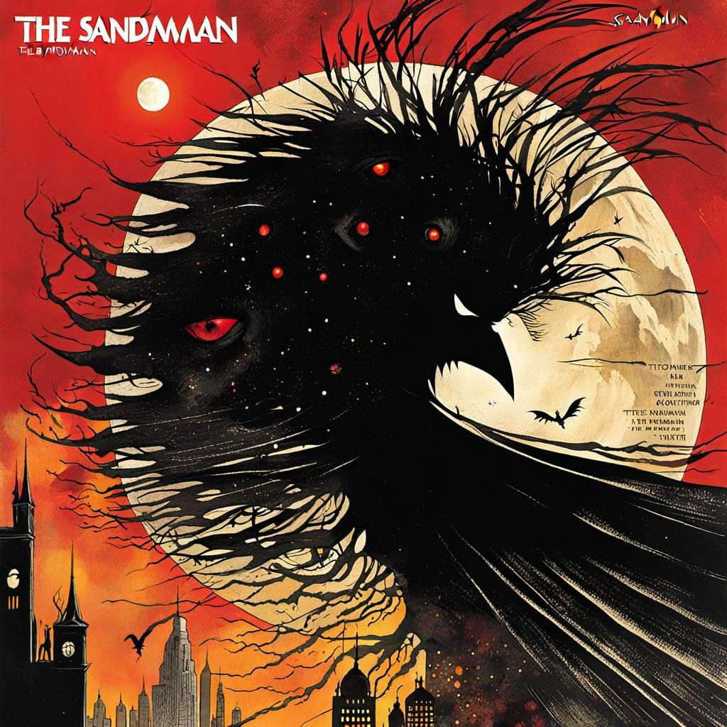 Sandman Comic Dreamscape: Abstract Surreal Art