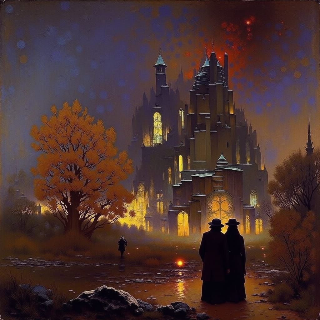 Surreal Album Cover of The Beatles' Hard Day's Night