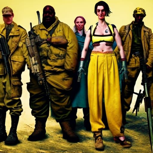 Post-Apocalyptic Aristocrat in Sci-Fi Film Scene