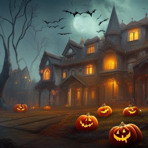 Fantastical Halloween Concept Art in Deep Color