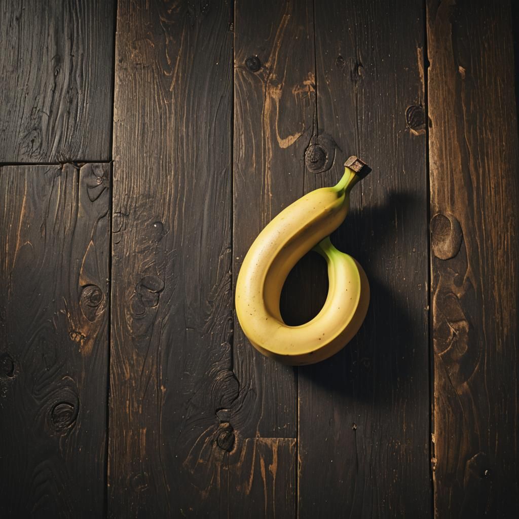 Sick Banana: Photorealistic Still Life in Golden Light