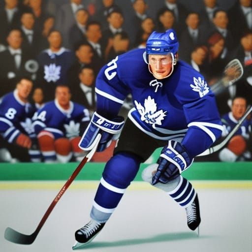 Johnny Bower Fan Art Portrait in Digital Gouache