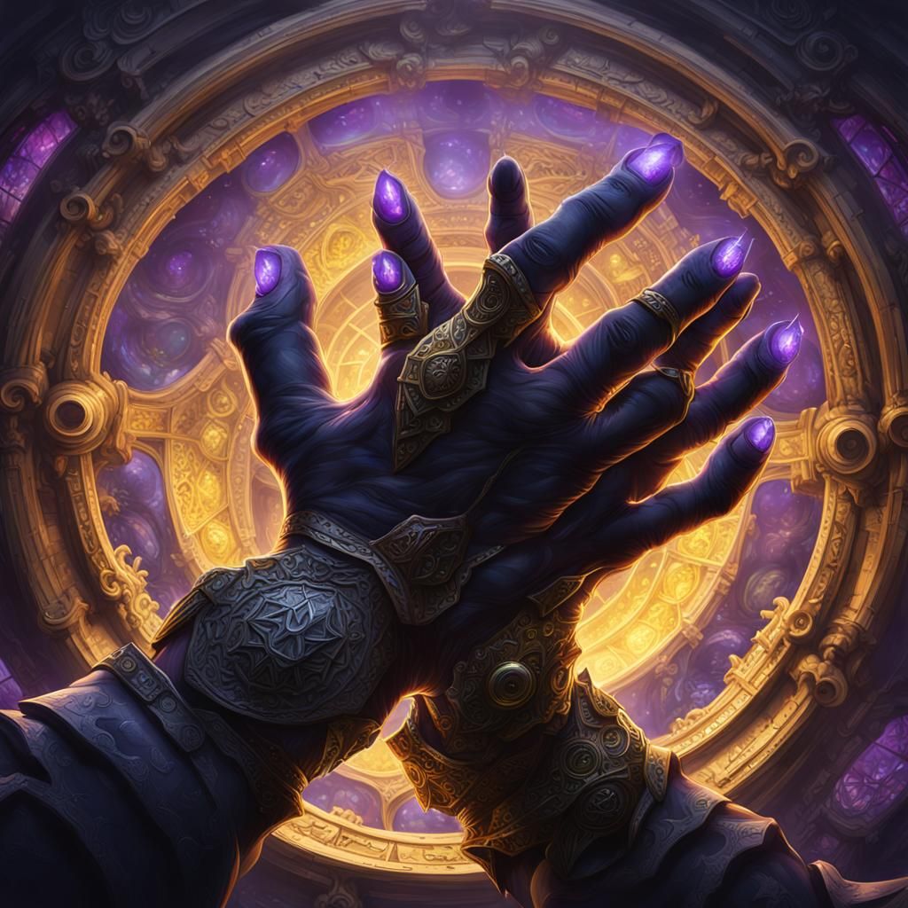 Dark Fantasy Hand with Extra Digits