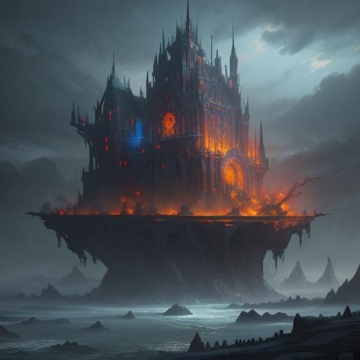 Fantastical Matte Painting with Deep Color and Detail