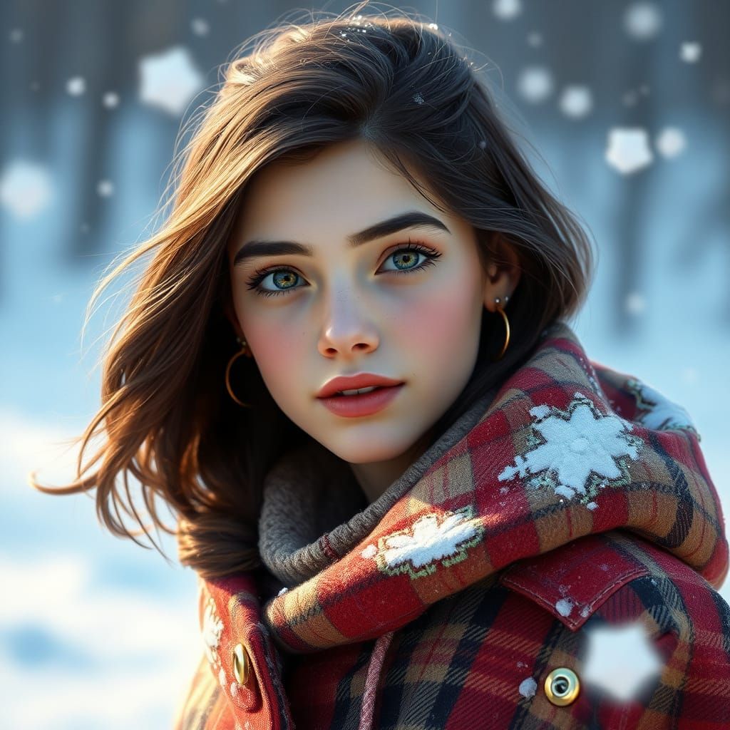 Watercolor Portrait in Storybook Style