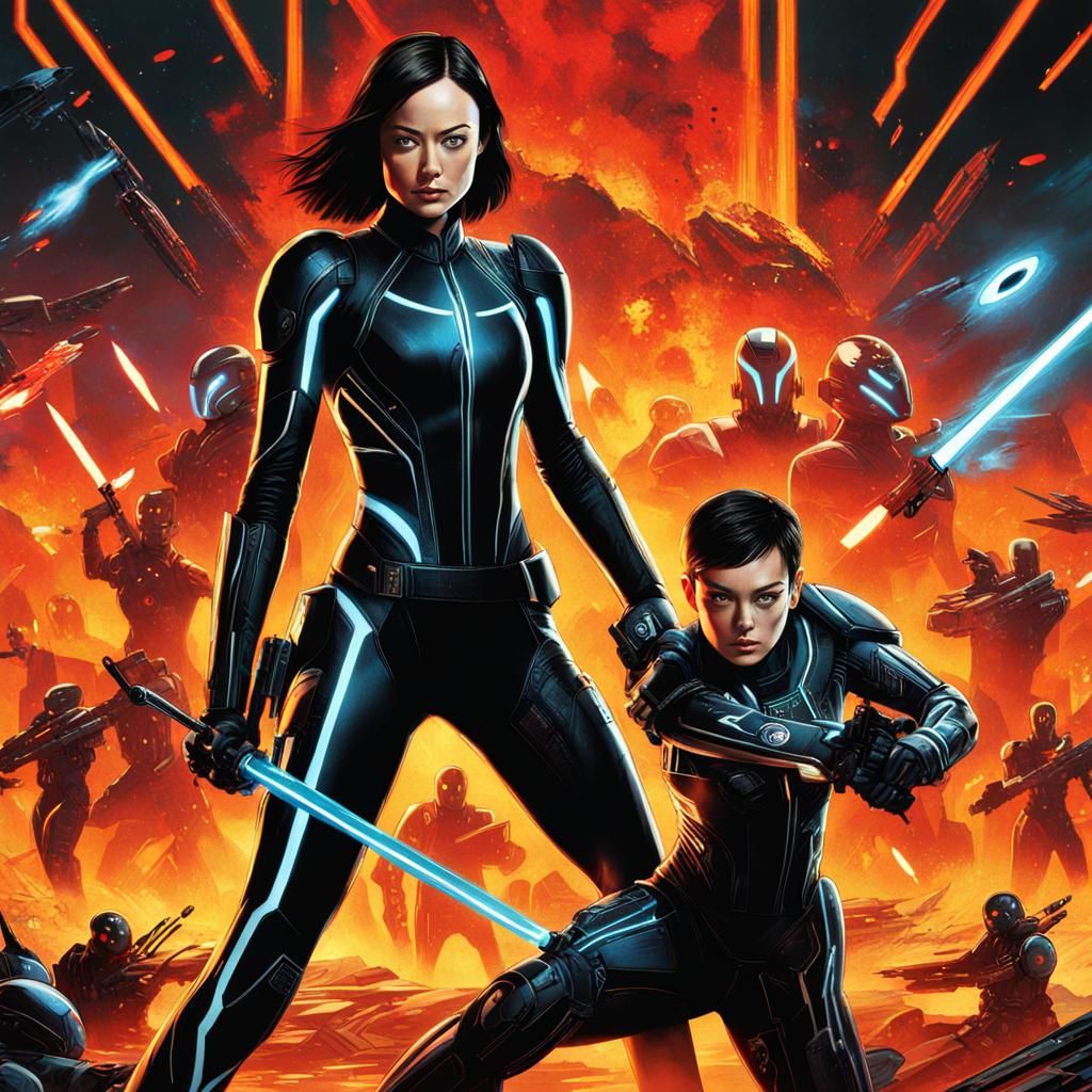 Olivia Wilde in Star Tron!