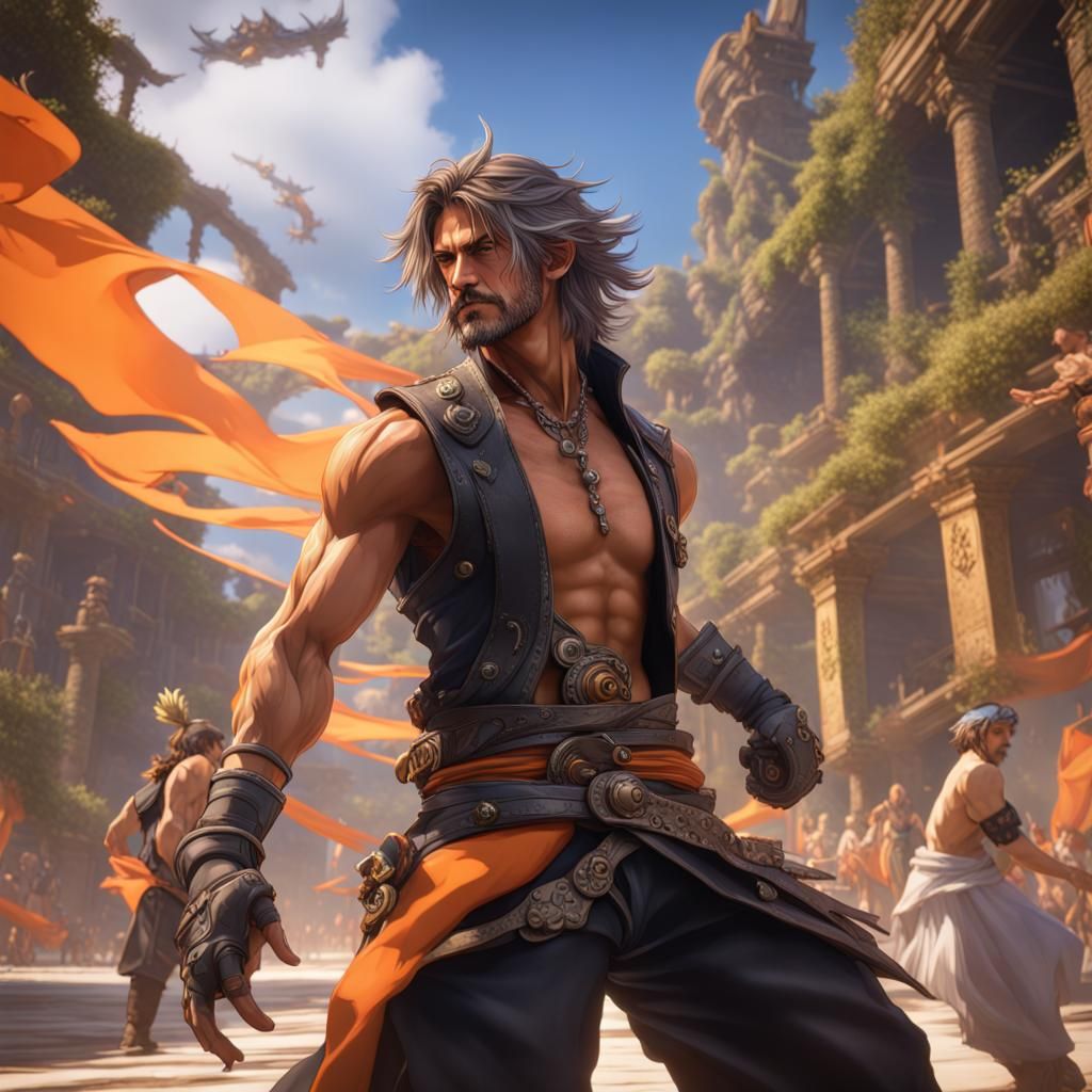 Jecht Chasing Son: Hyperdetailed Concept Art