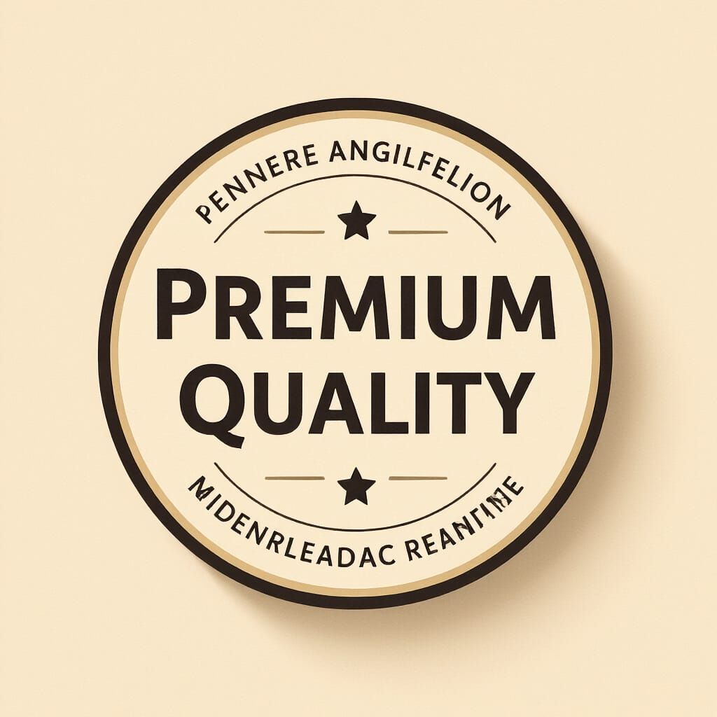 Premium Quality Trust Badge: Modern Minimalist Design