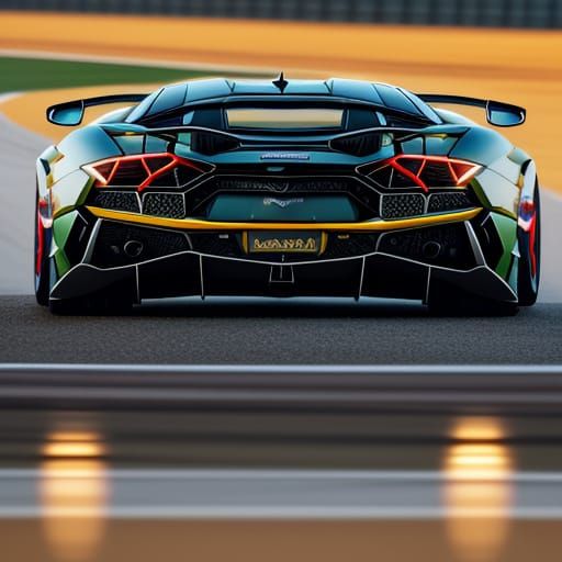 Sleek Italian Supercar Speeds Across the Track at Golden Hou...