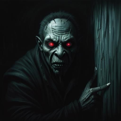 Terrifying Demon Charges in Dark Bedroom: Hyperrealistic Nig...