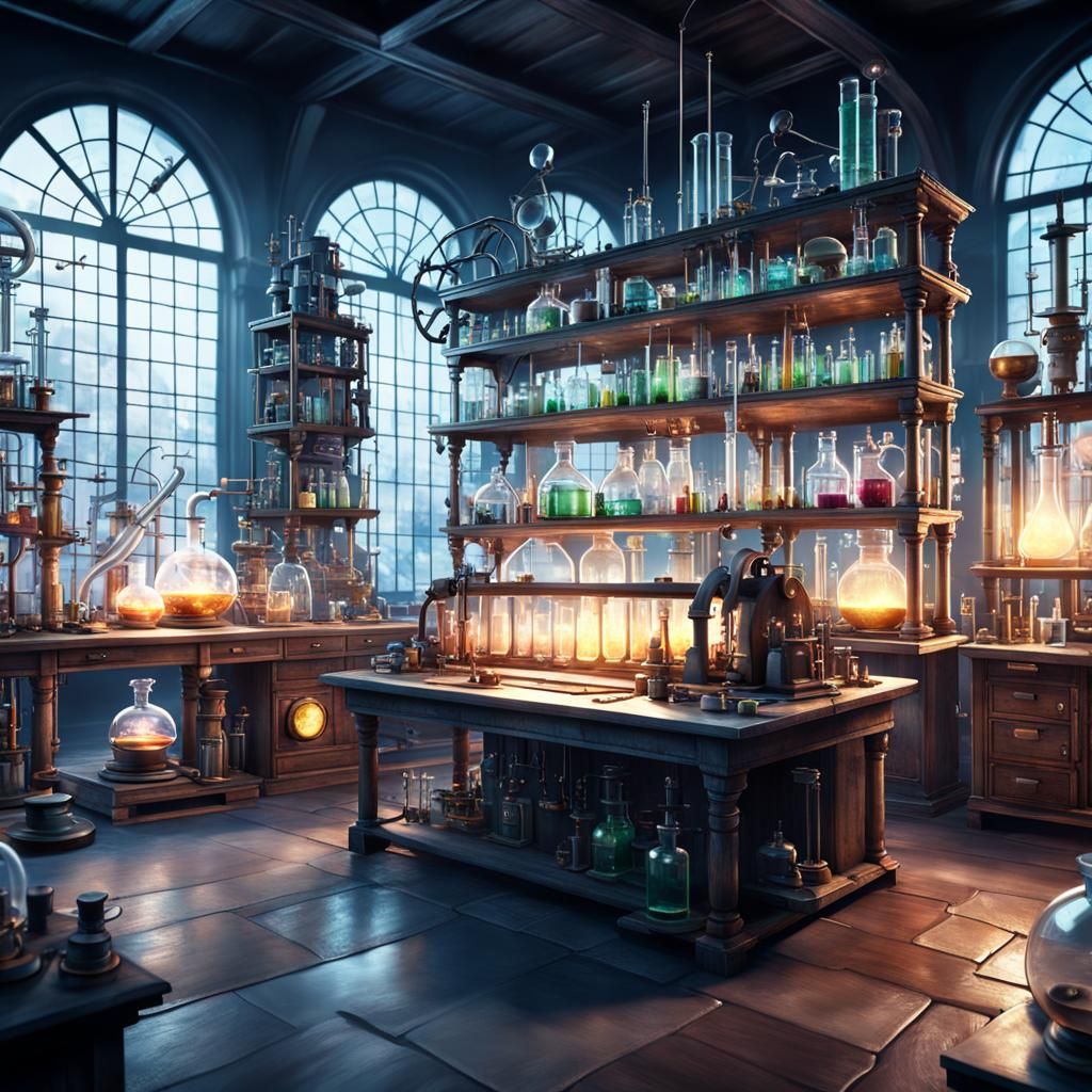 An old alchemy laboratory