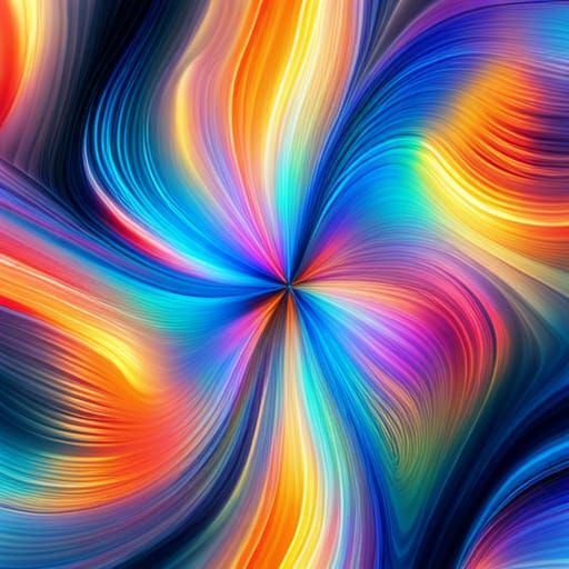 Holographic Astral Art Design in Mixed Media