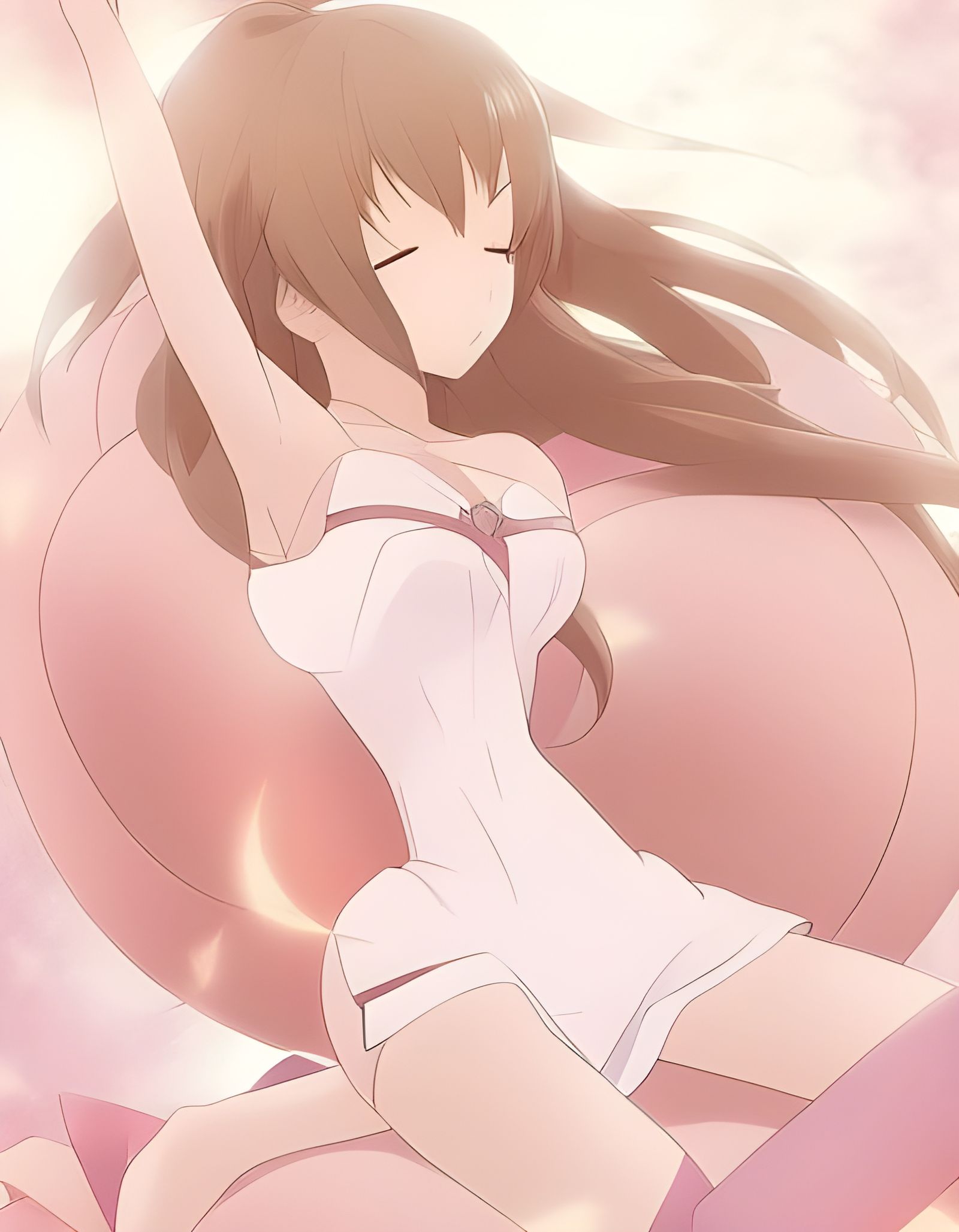 Anime Girl on Yoga Ball: Manga Key Visual