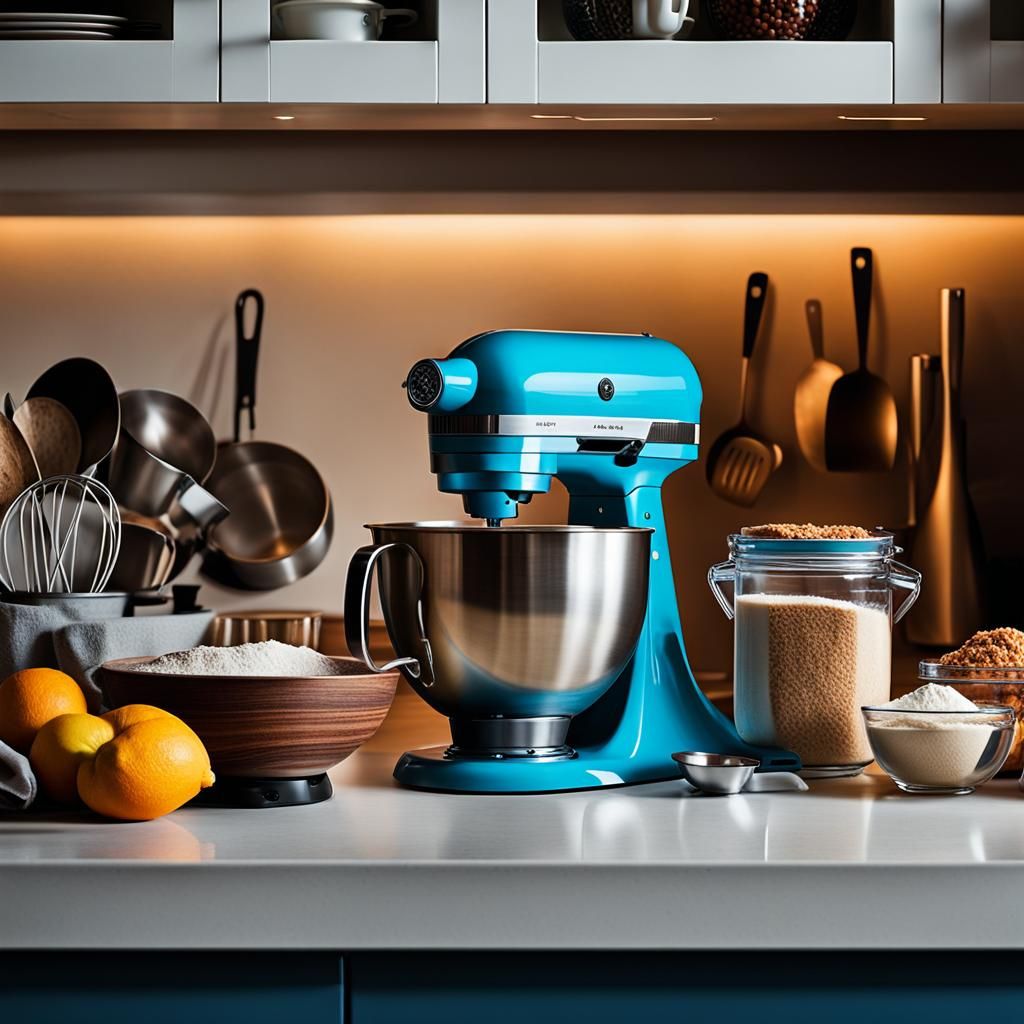 Cozy Kitchen with Baking Utensils, Professional Portrait