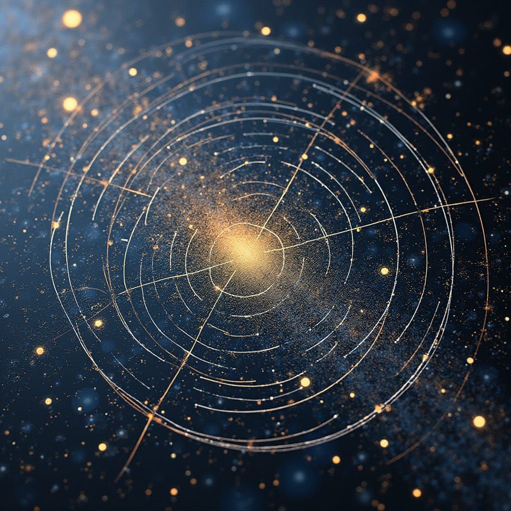 Starry Map Infinity Metal Artwork