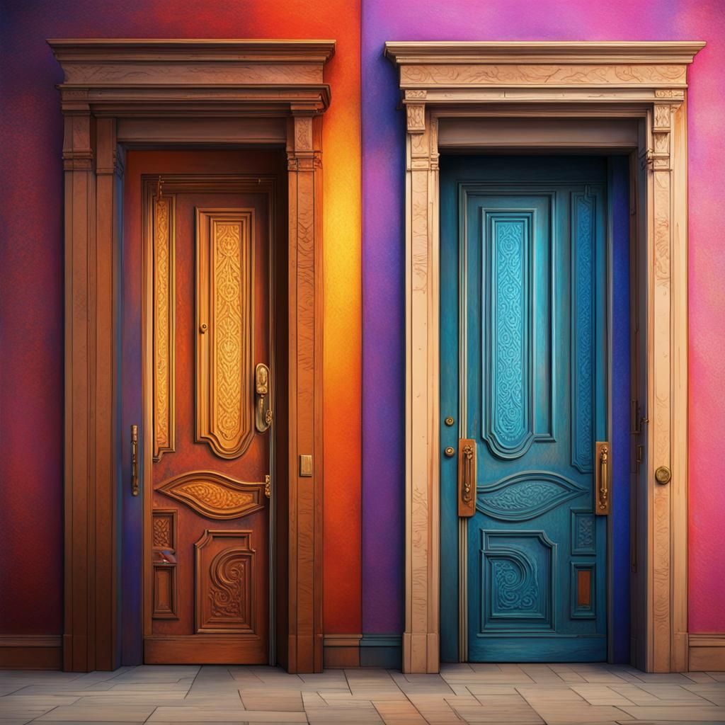 Hyperrealistic Doors with Splash Art