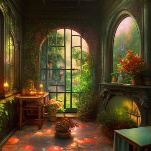 Magical Pirate Ship Seascape at Sunset: Detailed Digital Art