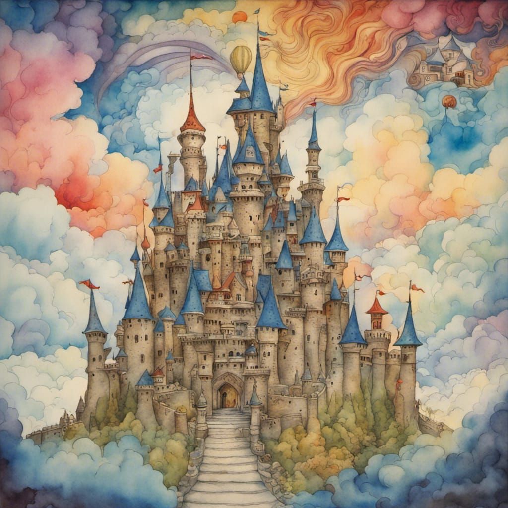 Colorful Castle in Dutch Fairytale Style