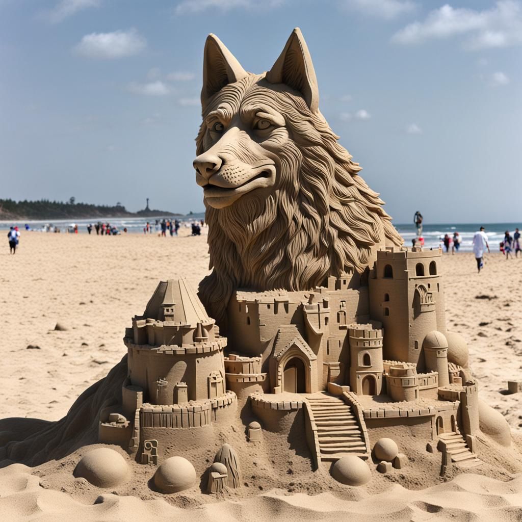 Sand Sculpture of Bigby Wolf