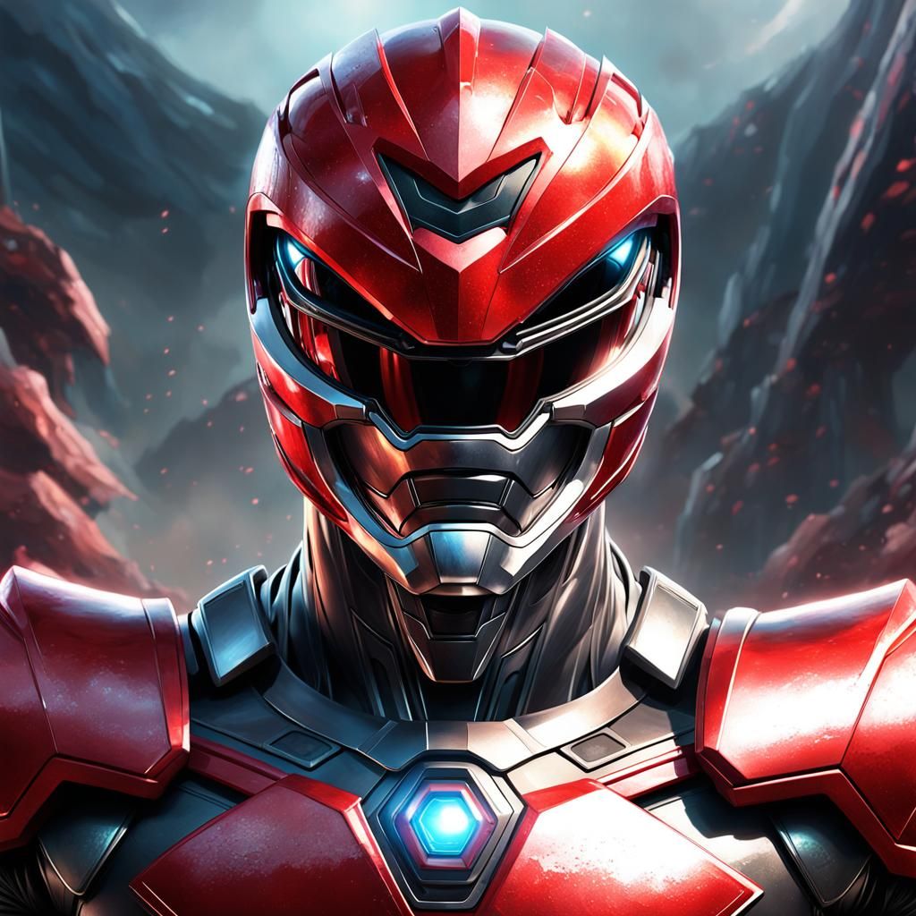 Hyperdetailed Portrait of Supernova Power Ranger