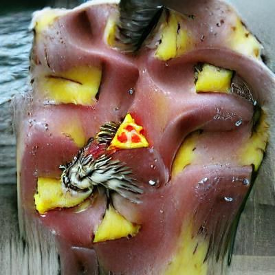 Pizza Featuring Pineapple Topping