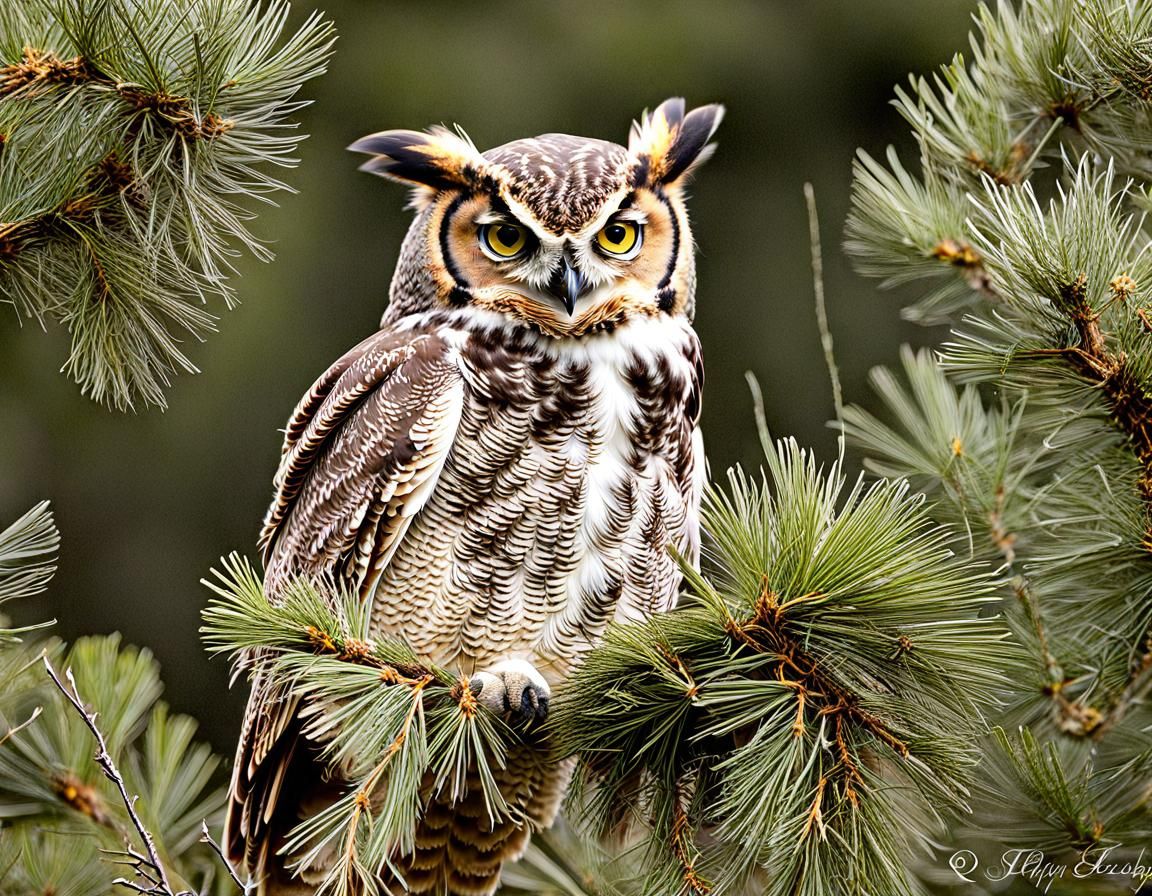 Young Great Horned Owl