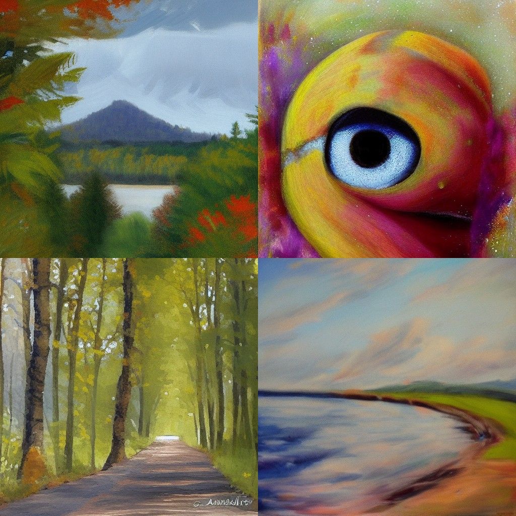 Abstract Composition in Bold Colors