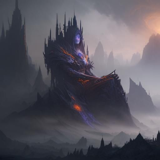 Fantastical Hero Concept Art in Detailed Matte Painting