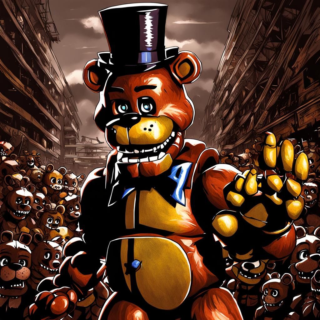 Freddy FNAF in Anime Style
