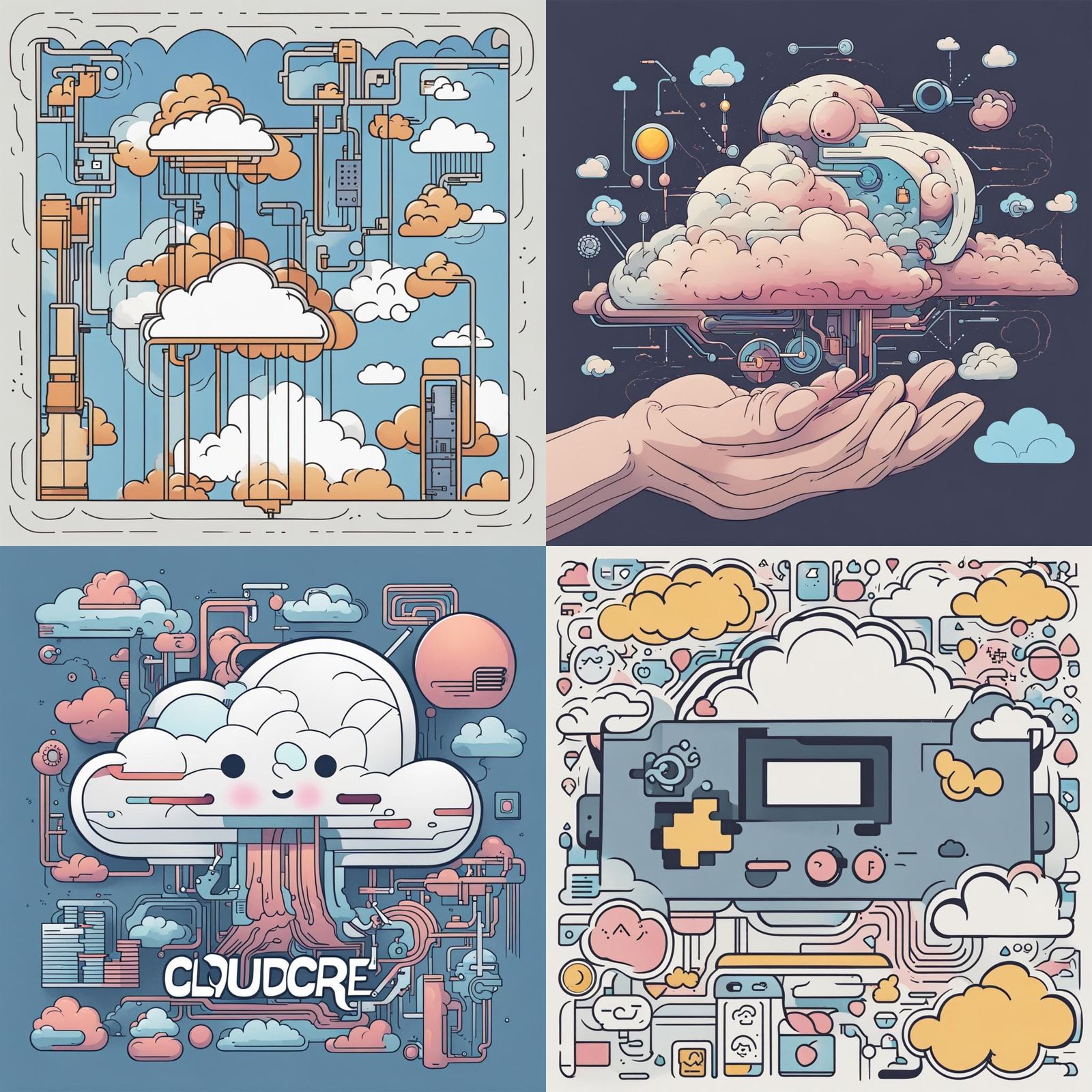 Ethereal Cloudscape: An AI Generated Dreamscape