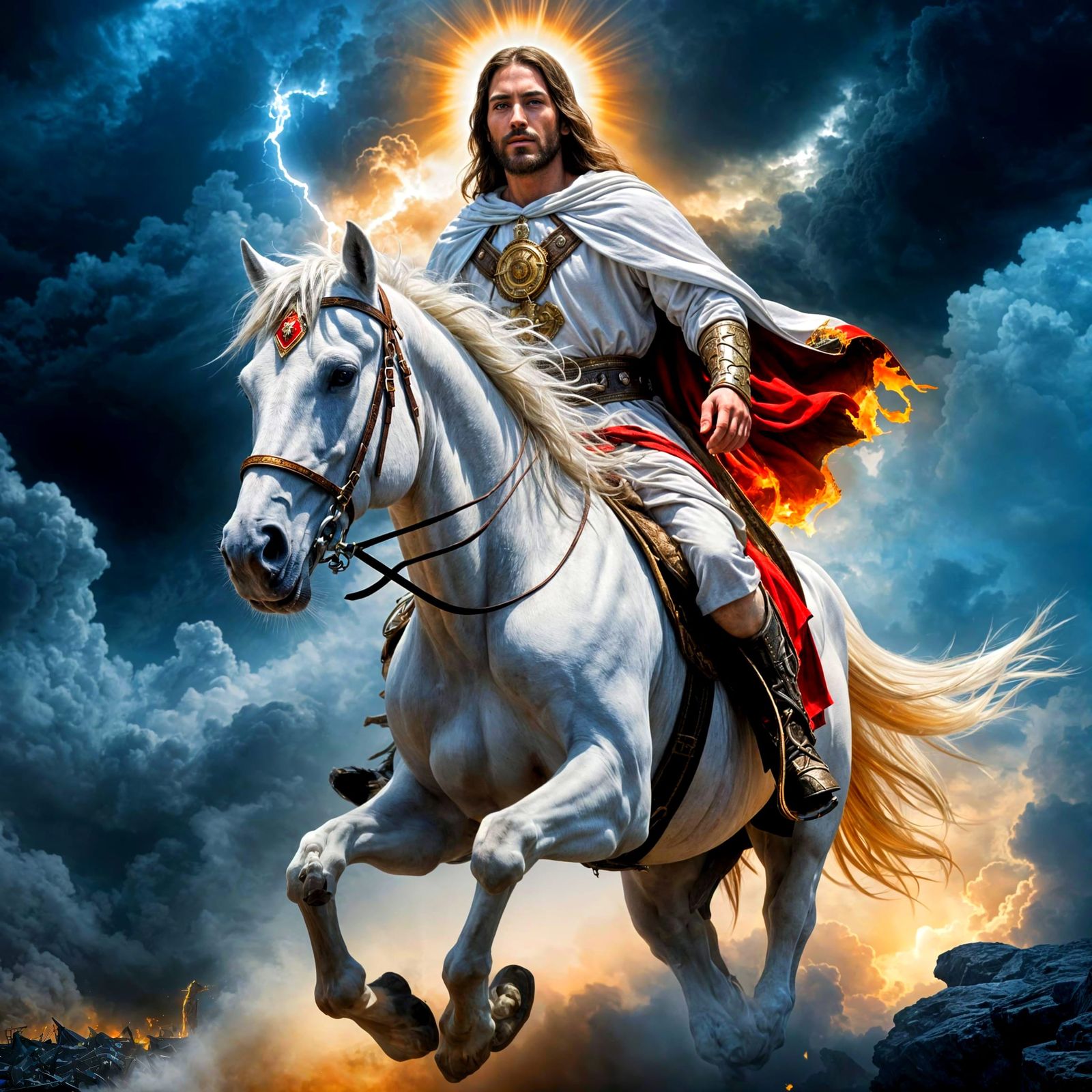 Jesus Christ on White Horse, King of Kings