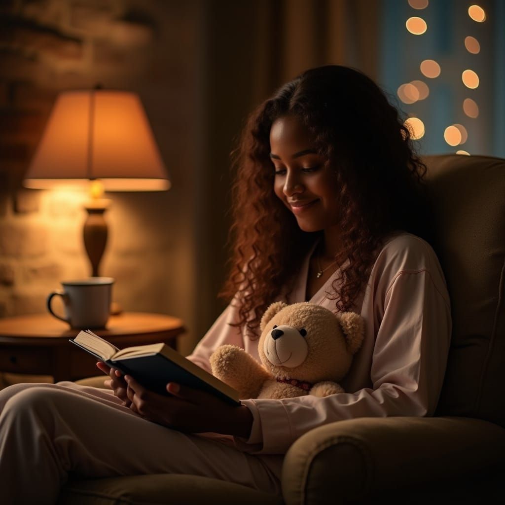 Reading with a teddy 2