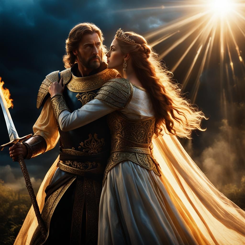 Alt. Guinevere and Lancelot