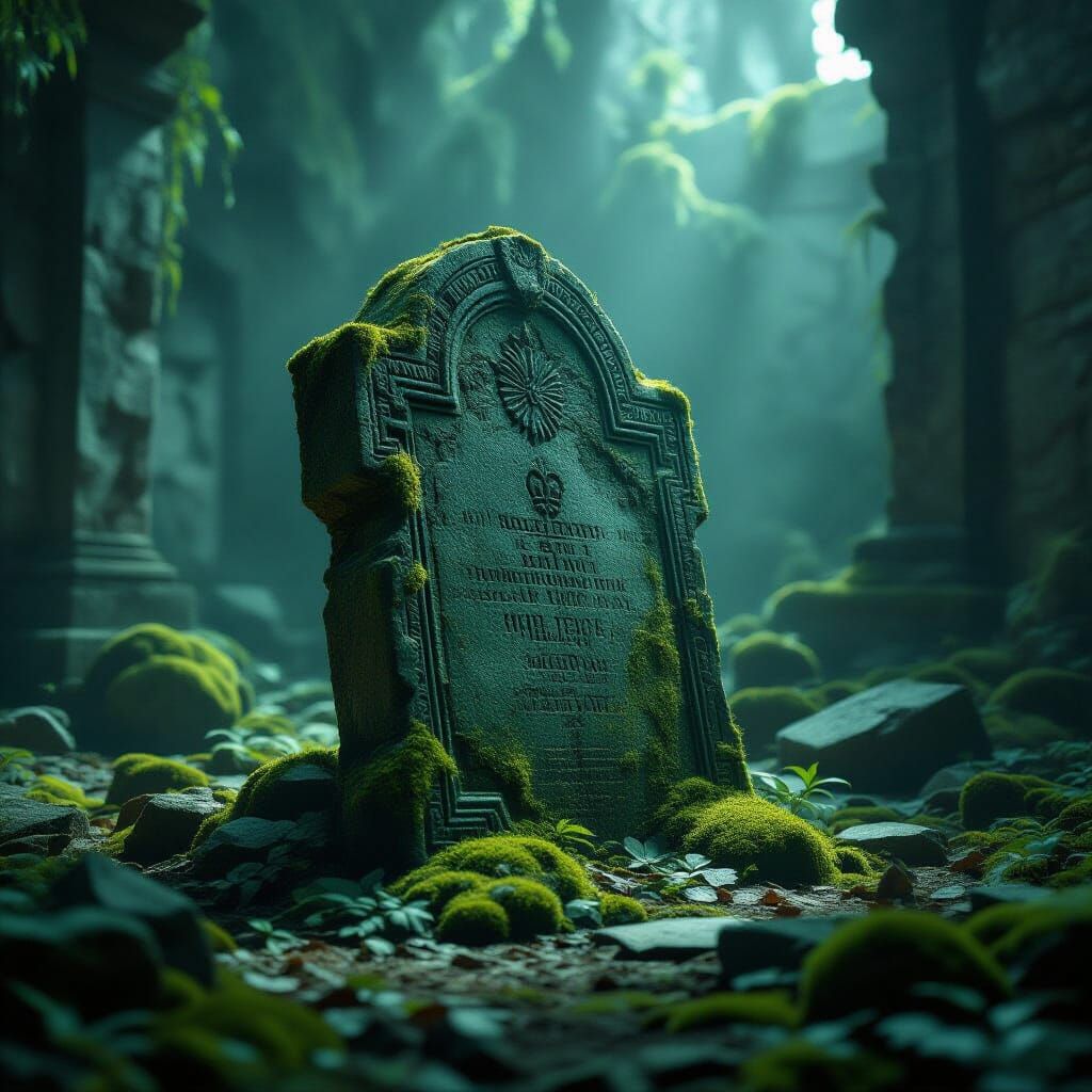 Ancient Artifact in Ruined Civilization