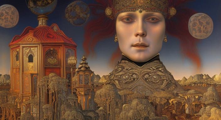 Otto Rapp's Alternate Reality: A Surreal Oil Painting