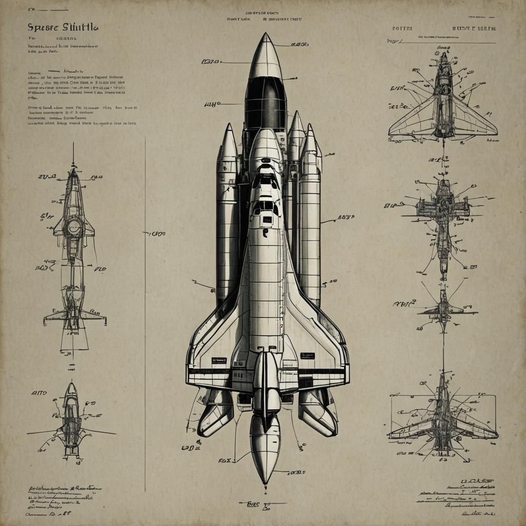 Space Shuttle Patent Drawing