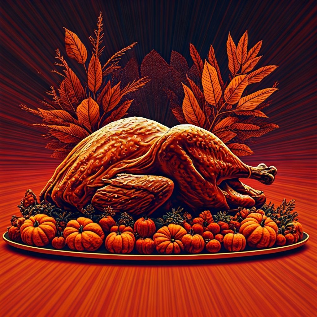 Psychedelic Turkey Feast Celebration