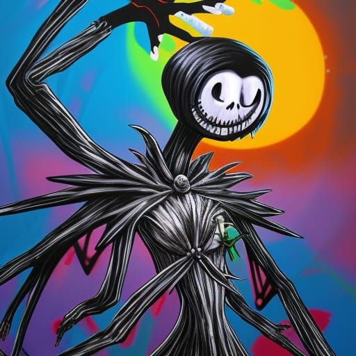 Nightmare Before Christmas Graffiti Street Art